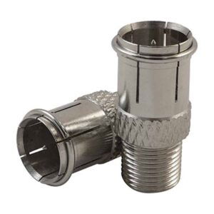 MATCHMASTER ADAPTOR 'F' FEMALE TO F' MALE PUSH ON (10 Pack) : 08MM-A11