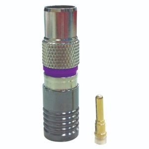 MATCHMASTER PAL MALE COMPRESSION CONNECTOR FOR RG59 SDI CABLE (25 Pack) : 08MM-HD59PM