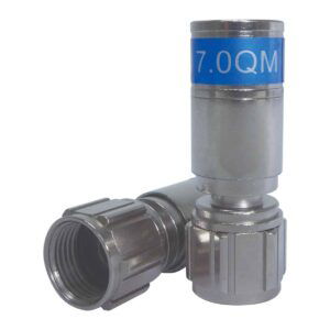 MATCHMASTER CONNECTOR RG6 UNIVERSAL COMPRESSION QUICK MOUNT (100 Pack) : 08MM-QM06