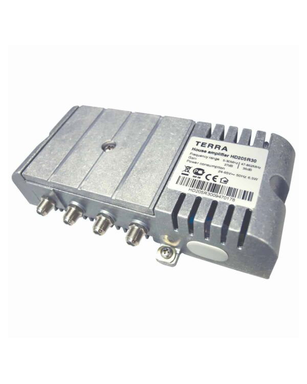 MATCHMASTER TERRA AMPLIFIER 27/36dB SWITCH. GAIN 47-862MHz + RETURN PATH 5-30MHz : 14MM-HA205R30