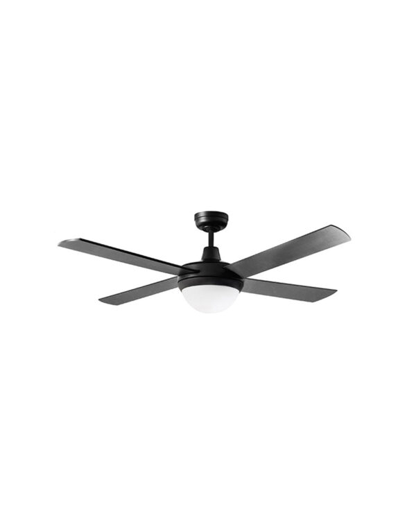 Martec Lifestyle AC 52" Ceiling Fan With Twin E27 Light Matt Black - DLS1344M