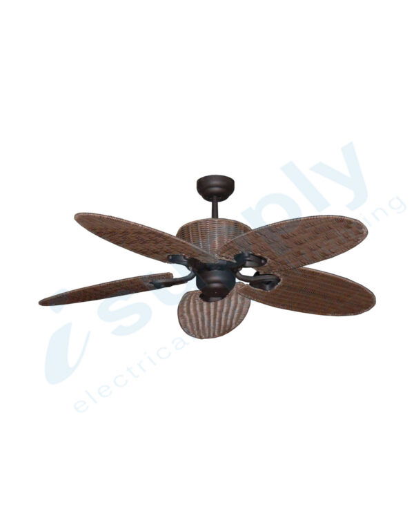 Martec Ceiling Fan Hamilton 5 Blade Palm Fan 1300mm Old Bronze MHF135OB