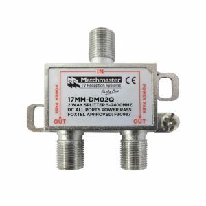 MATCHMASTER SPLITTER 2 WAY FOR TDT SYSTEMS - BULK PACK 50 Pack : 17MM-DM02QB