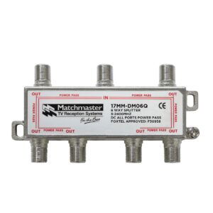 MATCHMASTER SPLITTER 6 WAY FOR TDT SYSTEMS - BULK PACK 50 Pack : 17MM-DM06QB