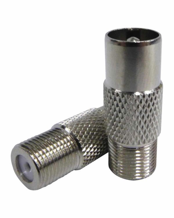 MATCHMASTER F' FEMALE TO PAL MALE ADAPTOR (2PK) : DA-A22