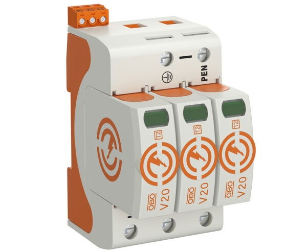 OBO Bettermann SURGE DEV V20 TYPE 2 3P  40KA + SENSOR V20-3-FS-280 x 1 /EACH