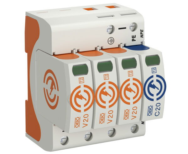 OBO Bettermann SURGE DEV V20 TYPE 2 3P+N 40KA V20-3-NPE-280 x 1 /EACH