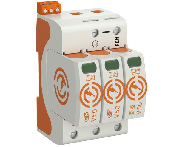 OBO Bettermann SURGE DEV V50 TYPE 1+2 3P  50KA + SENSOR V50-3-FS-280 x 1 /EACH