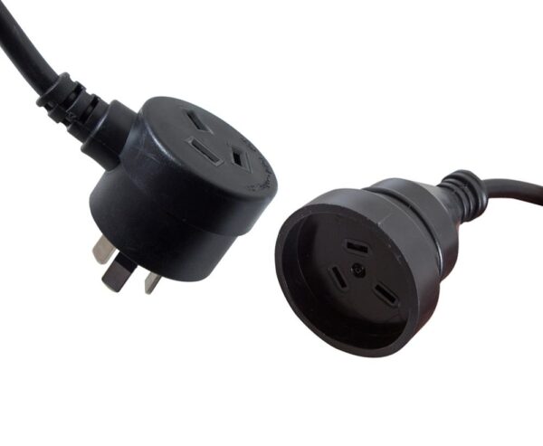 Cabac EXT LEAD HSE/OFF 240V 10A PIGGY BK 10M ELD10P