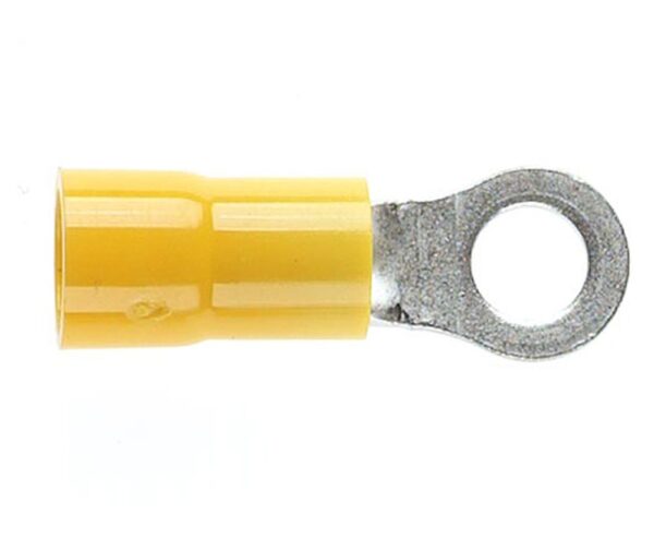 Cabac YELLOW RING TERMINAL 4MM STUD DG RT5.5-4DG x 50