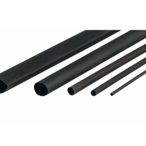 Cabac HEATSHRINK THIN WALL 1.6MM BLACK 1.2M XLP1.5BK/4FT