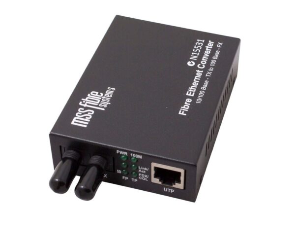 MSS Fibre 100B-TX TO 100B-FX MM 1300NM ST 2KM FC-110MST