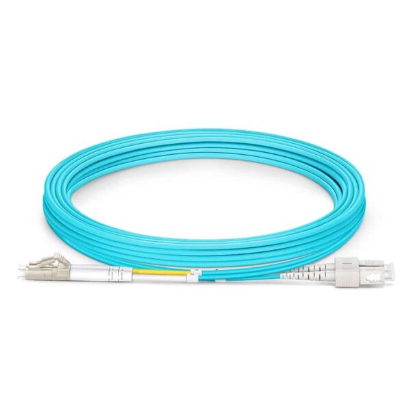 LC-SC OM3 Multimode Fibre Optic Patch Lead - 5m FCLCSC5M