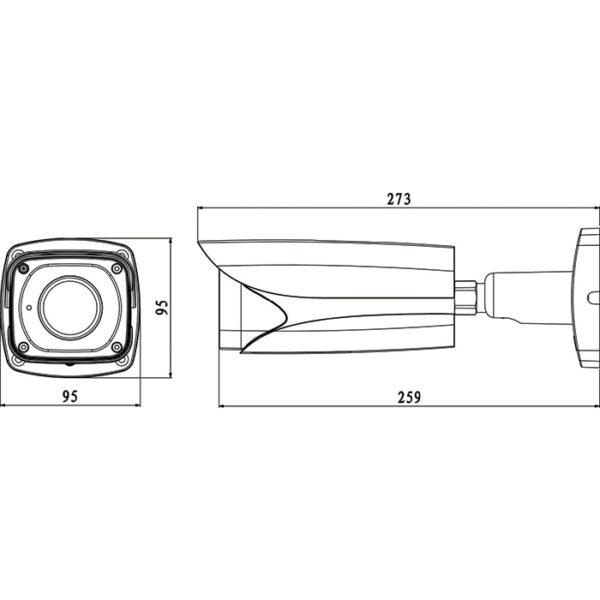 VIP Vision Ultimate Series 2.0MP WDR Motorised Bullet (Ultra Low Light) VSIP2MPFBIRLV3 - Image 5