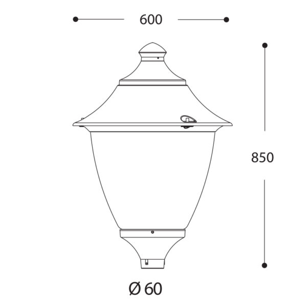 Fumagalli Gino 60W Classic LED Lamp (Black) FU-GIN-60B - Image 2