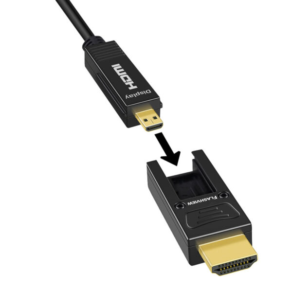 Flashview 20m Optical Fibre HDMI Cable (Type D to Type A) HDMI-20FC - Image 2