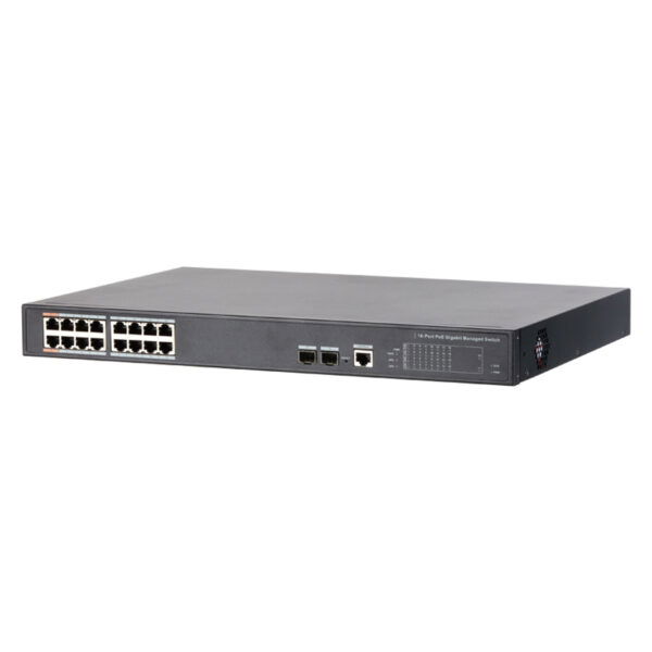 VIP Vision 16-port Managed Gigabit Hi-PoE Ethernet Switch VSPOE-SWB16G2