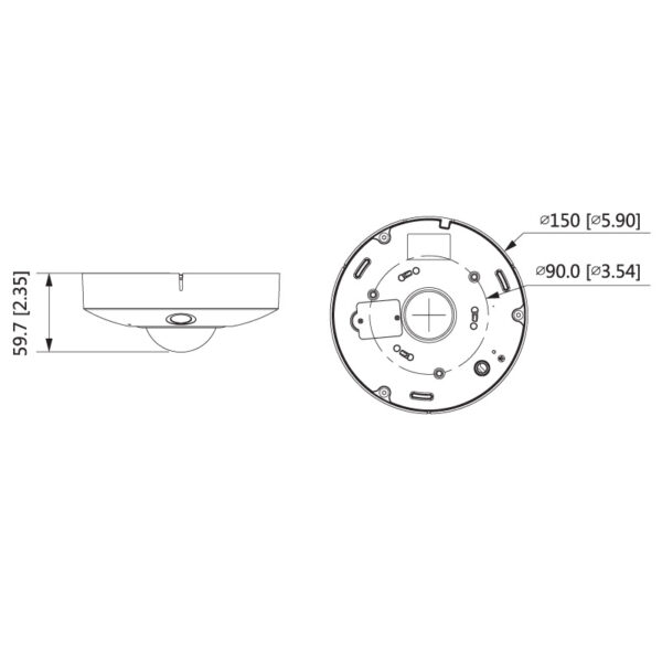VIP Vision Specialist AI Series 12.0MP People Counting 360ø Fisheye Dome VSIPFE-12IR-I - Image 2