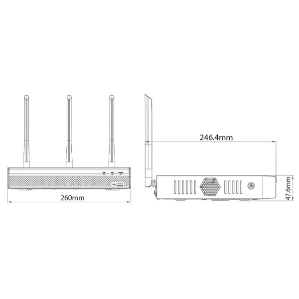 Watchguard WiFi 4 Channel Dual Band Network Video Recorder (80Mbps) NVR4WF - Image 2