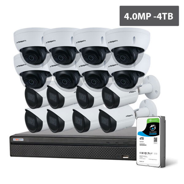 Watchguard Compact Series 16 Camera 4.0MP IP Surveillance Kit (Fixed, 4TB) NVRKIT-C1644F