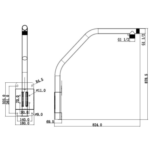 Parapet Mount PTZ Camera Bracket VSBKTB303S - Image 3