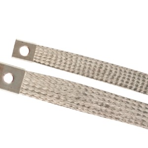 CABAC 100 Amp Cu Braid 1000mm Long M6-M8 Studs CAB100A-1000M6-M8A