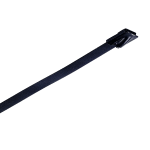 TY-MET COATED S/S316 C/TIE 360X7.9MM BLK 100PK YLS-7.9-360BC