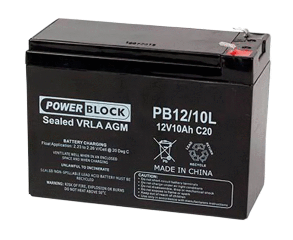 POWERBLOCK Power Block 12V 10Ah Battery T2 PB12/10-UNI