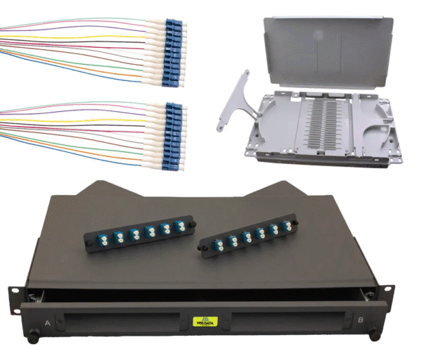 1RU SLIDING KIT  24 LC OS2 + P/TAILS
