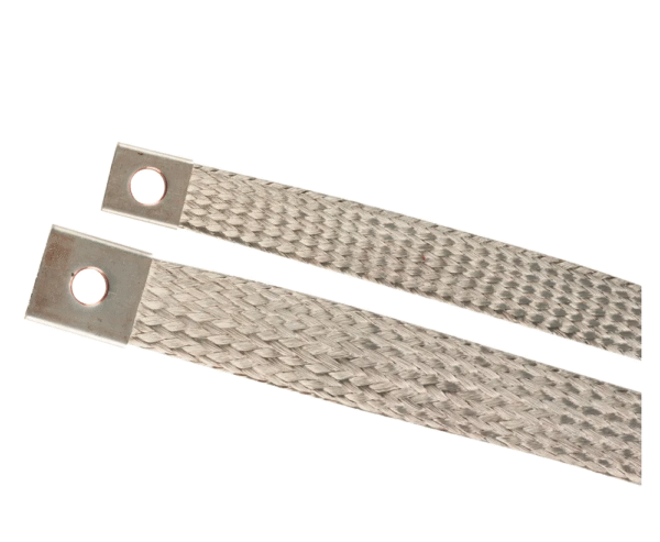 100 Amp Cu Braid 500mm Long M8 Studs (1/each) CAB100A-500M8