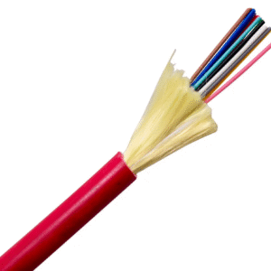 12F Indoor/Outdoor Riser Cable OM3 Red
