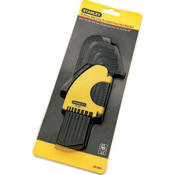 Stanley Hex Key Set Sae Long Ball End 12 Piece STA69-9001