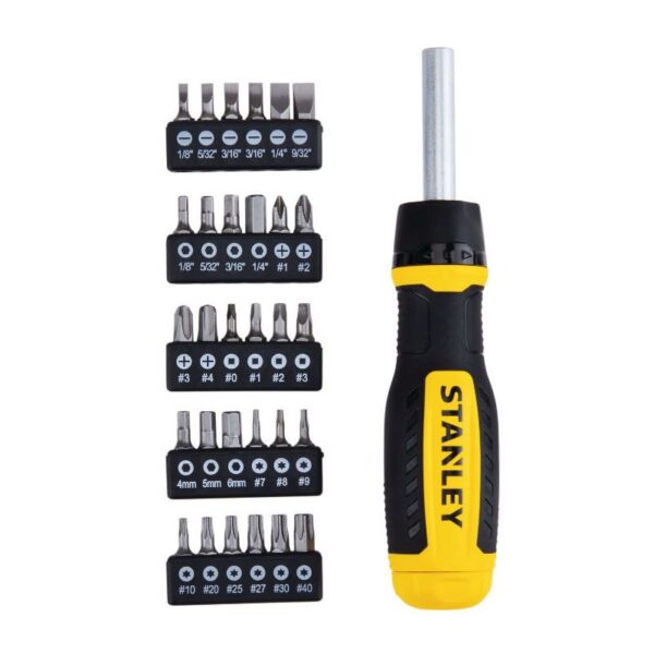 Stanley 30 Piece Multi-Bit Ratcheting Screwdriver Set STASTHT60084