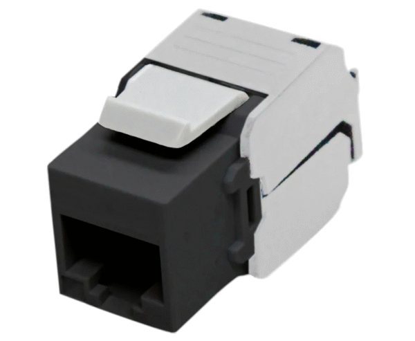 CABAC CAT6 KEYSTONE OUTLET BLACK BAG 10