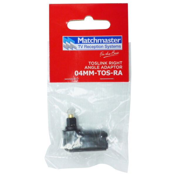 MATCHMASTER TOSLINK RIGHT ANGLE ADAPTOR : 04MM-TOS-RA - Image 2