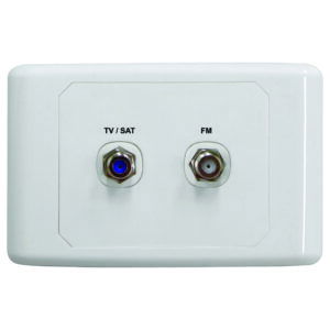 MATCHMASTER OUTLET PLATE SAT/TV PLUS FM POWER PA : 05MM-WP05
