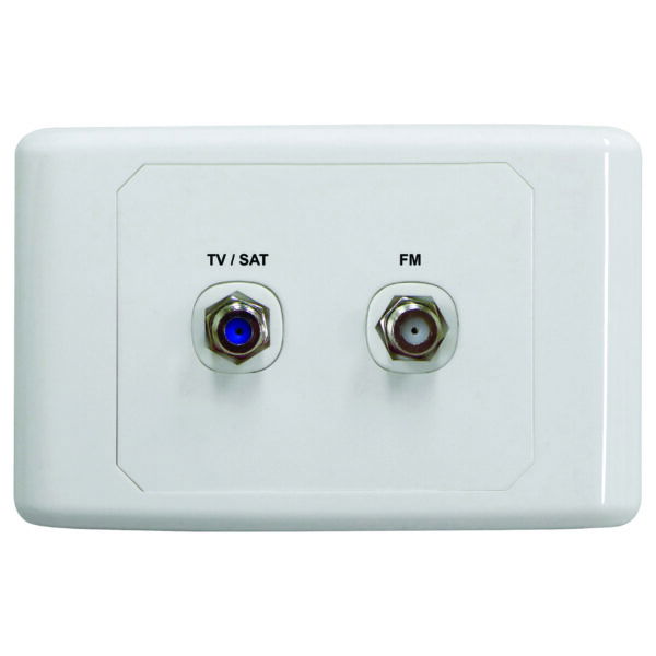 MATCHMASTER OUTLET PLATE SAT/TV PLUS FM POWER PA : 05MM-WP05