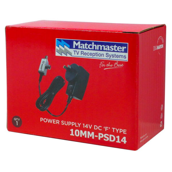 MATCHMASTER POWER SUPPLY 14V DC F TYPE : 10MM-PSD14 - Image 2