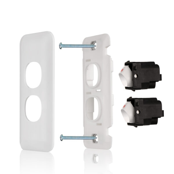 Transco Architrave Switch 2 Gang Wafer AS2W - Image 5