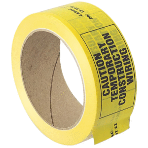 CABAC Construction Warning Tape Yellow (1/each) CCW38