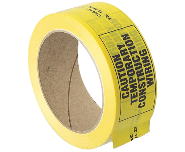 CABAC Construction Warning Tape Yellow (1/each) CCW38