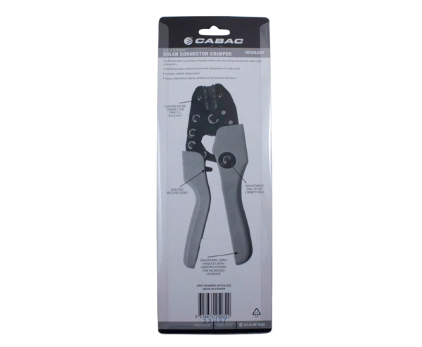 CABAC Solar connector crimper 2.5/4/6 sq.mm (1/each) HFSOLAR2 - Image 2