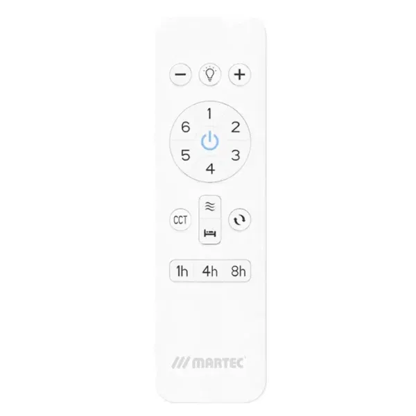 Martec Metro DC Close to Ceiling 3 ABS Blade 1320mm Hugger WIFI & Remote Control Ceiling Fan with Variable Dim 16w CCT LED Light Matt Black MDCM1333M - Image 2