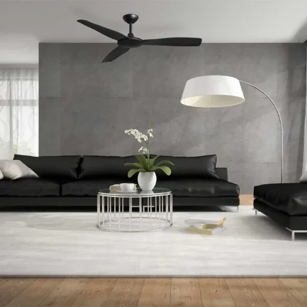 Martec Viper DC 1320mm 3 Blade All ABS WIFI & Remote Control Ceiling Fan Only Matt Black MVDC133M - Image 2