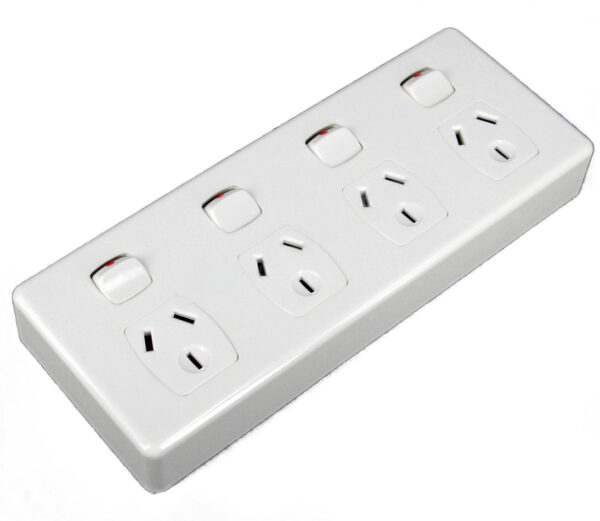 Transco Power Point Quad 10a Double Pole
 P4D