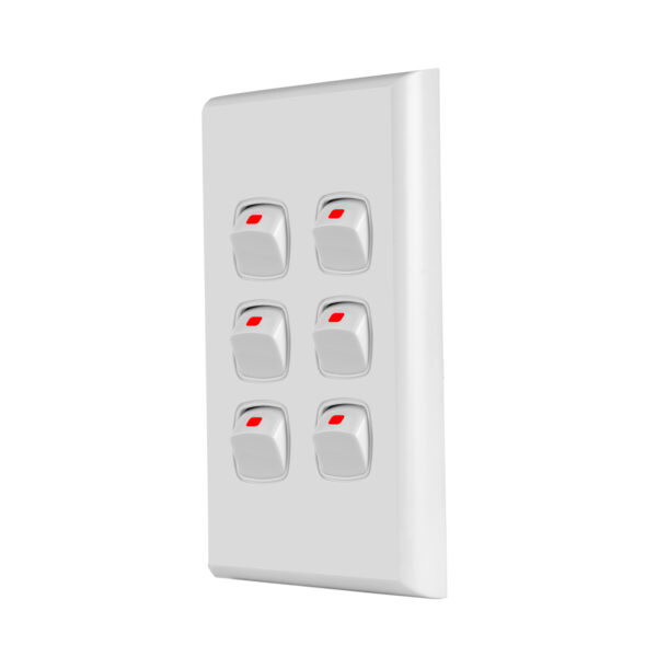 Transco Switch 6 Gang 10a S6 - Image 2