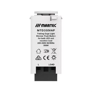 Martec 350VA Trailing Edge LED Light Dimmer Mechanism Push MTD350VAP