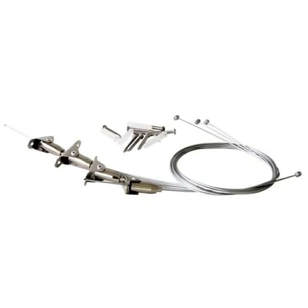 TRADESAVE LED Flat Panel Suspension Cable 4PCS 1M Cable & Fixings (1/each) TSFPSC