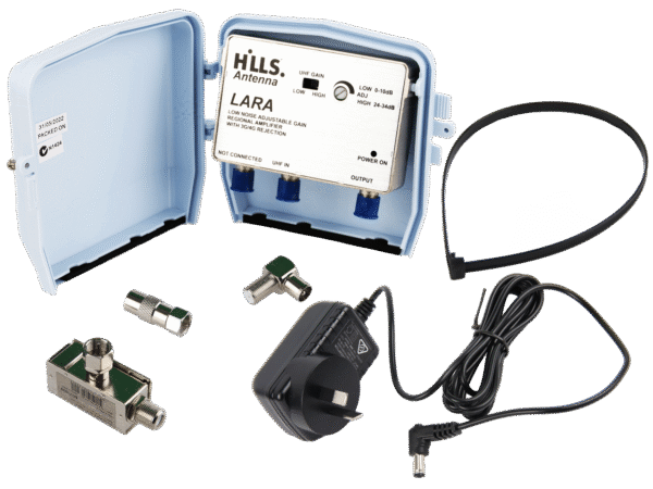 Hills Antenna FC658233C LARA UHF PSU6F Masthead Amplifier with 4G Filter FC658233C
