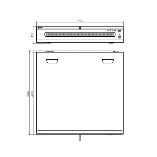 VIP Vision Ultimate AI Series 128CH NVR with 8 x HDD Bays NVR128ULT-I